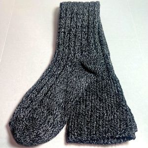 BNWOT Nordstrom Knee/OTK high sock Silver, Black, Gray regular 9-11 women’s